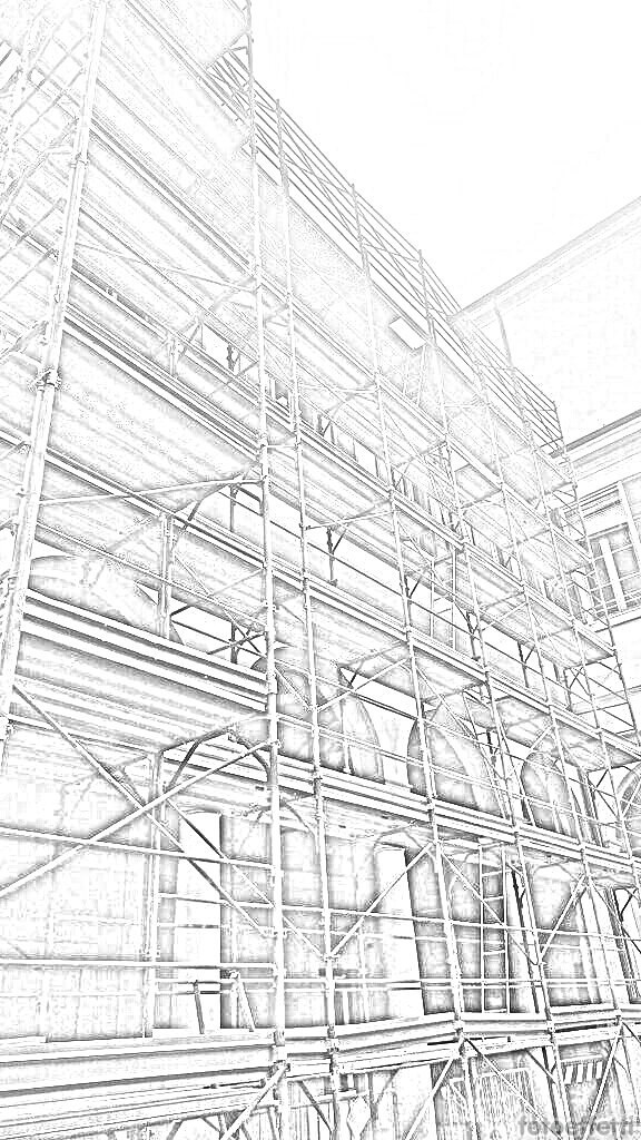 Ponteggi per accesso alla copertura